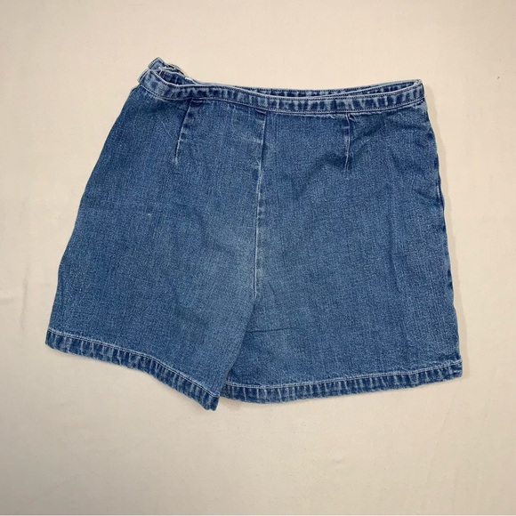 💥$3💥 GAP Denim Jean Skort Skirt Girl’s 6 Wrap Summer Classic Shorts Cute Fall - Picture 7 of 10